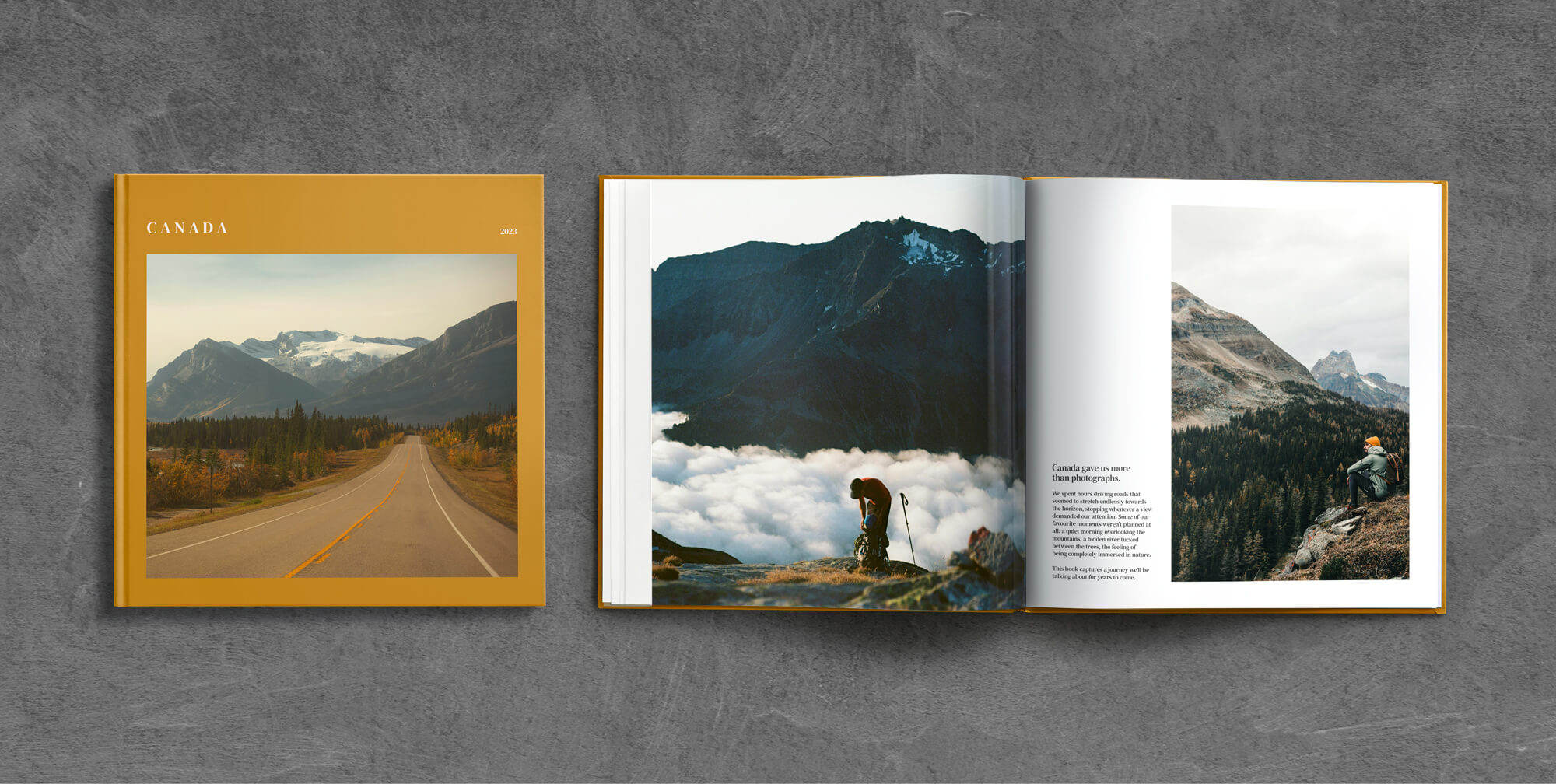 Popsa photobook design showcasing product design, marketing creative and personalised photo products.