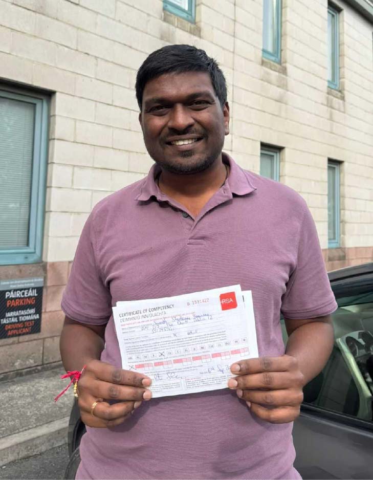 Flexidrive learner celebrating passing their driving test