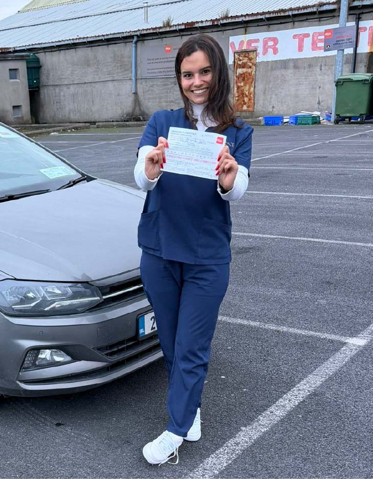 Flexidrive learner celebrating passing their driving test