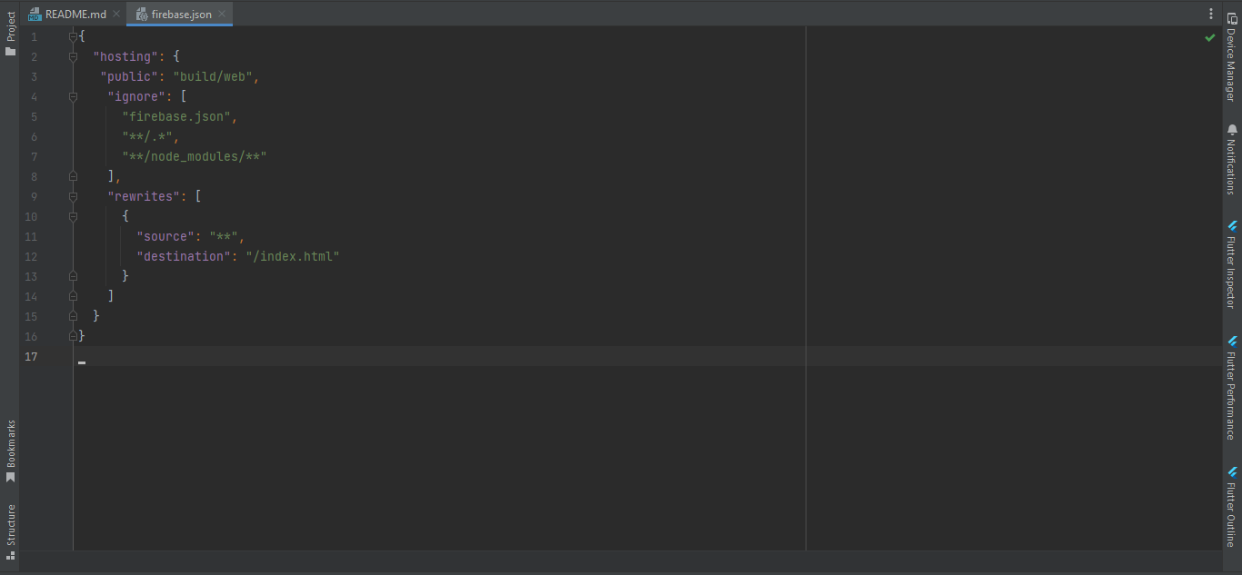 Hire Professional flutterflow developers | After editing firebase.json file.