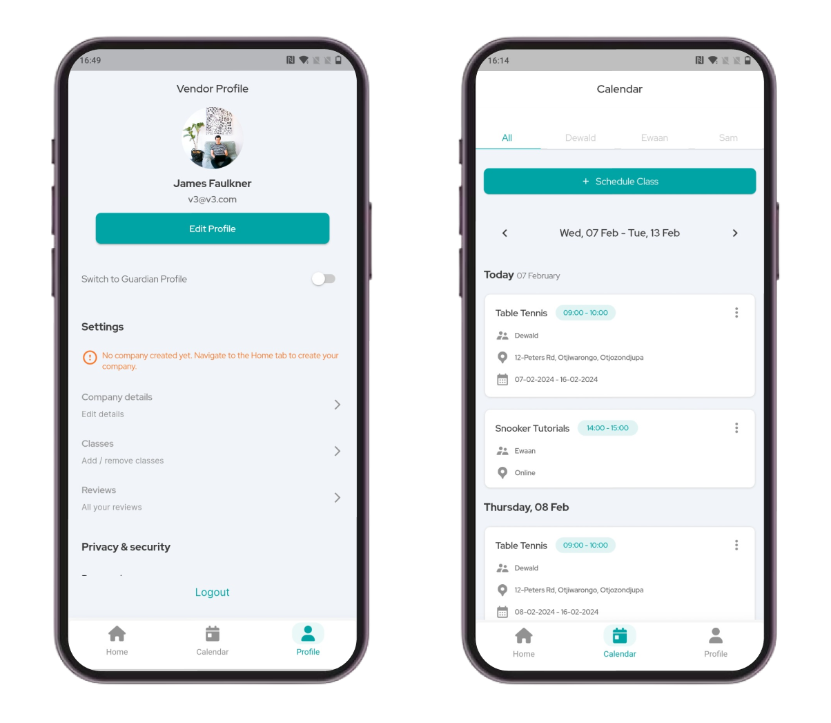 This Flutter Marketplace App let vendors acess their detailed 7- day report and can easilt track all classes.