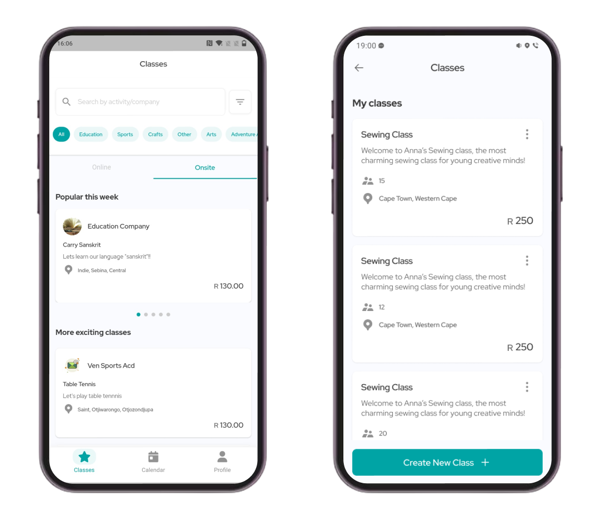 Gurdians can easily check their scheduled classes and can check all classes. This app shows onsite and online classes.