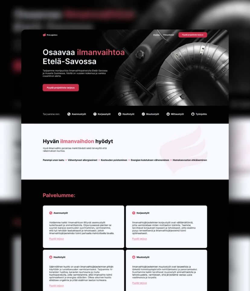 LVI-yrityksen visuaalinen uudistus
Uudistimme LVI-alan yrityksen visuaalisuuden kuvastamaan ammattitaitoa.