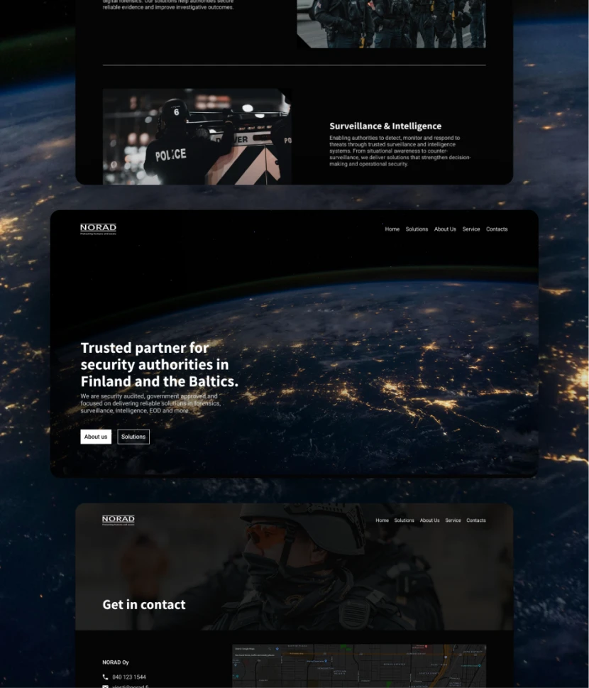 Turvallisuusalan yrityksen uudistus
Yrityksen digitaalinen olemus oli jäänyt jälkeen. Tätä varten luotiin verkkosivut kokonaan uusiksi, jotta ammattitaito pääsi kunnolla esiin.