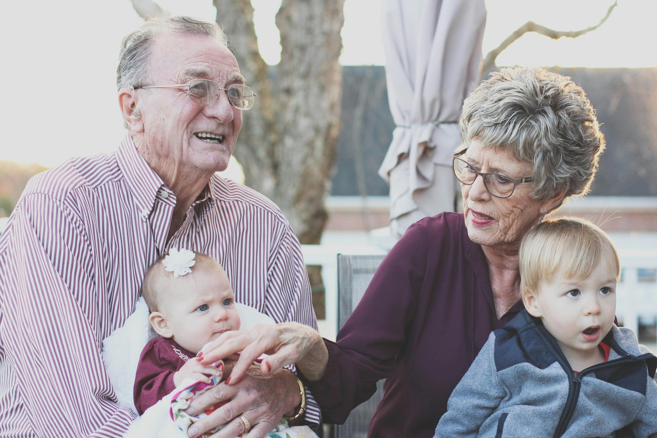 For Patients - elderly woman with child