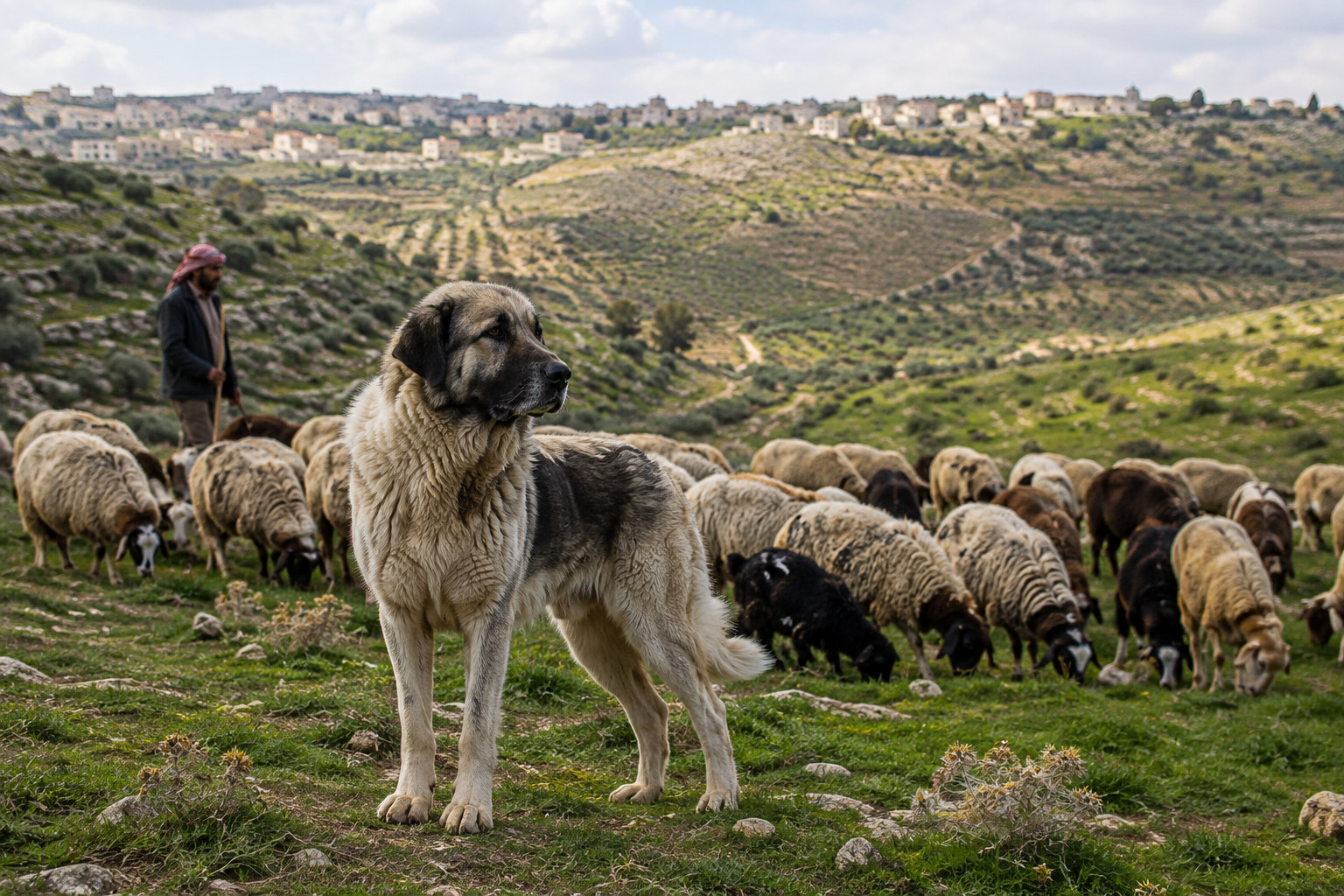 Northern farmland and shepherd country on the Jordan Trail