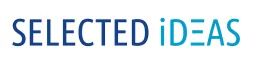 Logo with the text 'SELECTED iDEAS' in blue and teal letters.