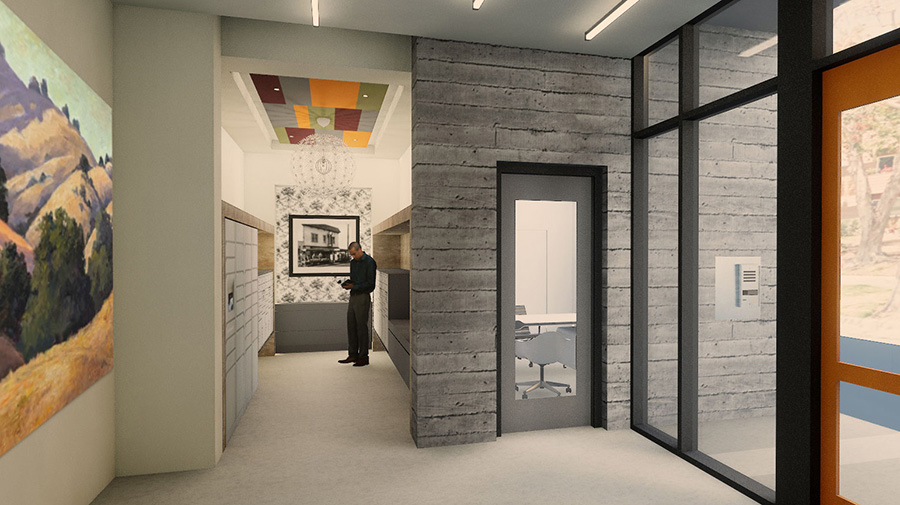 Rendering of clubhouse