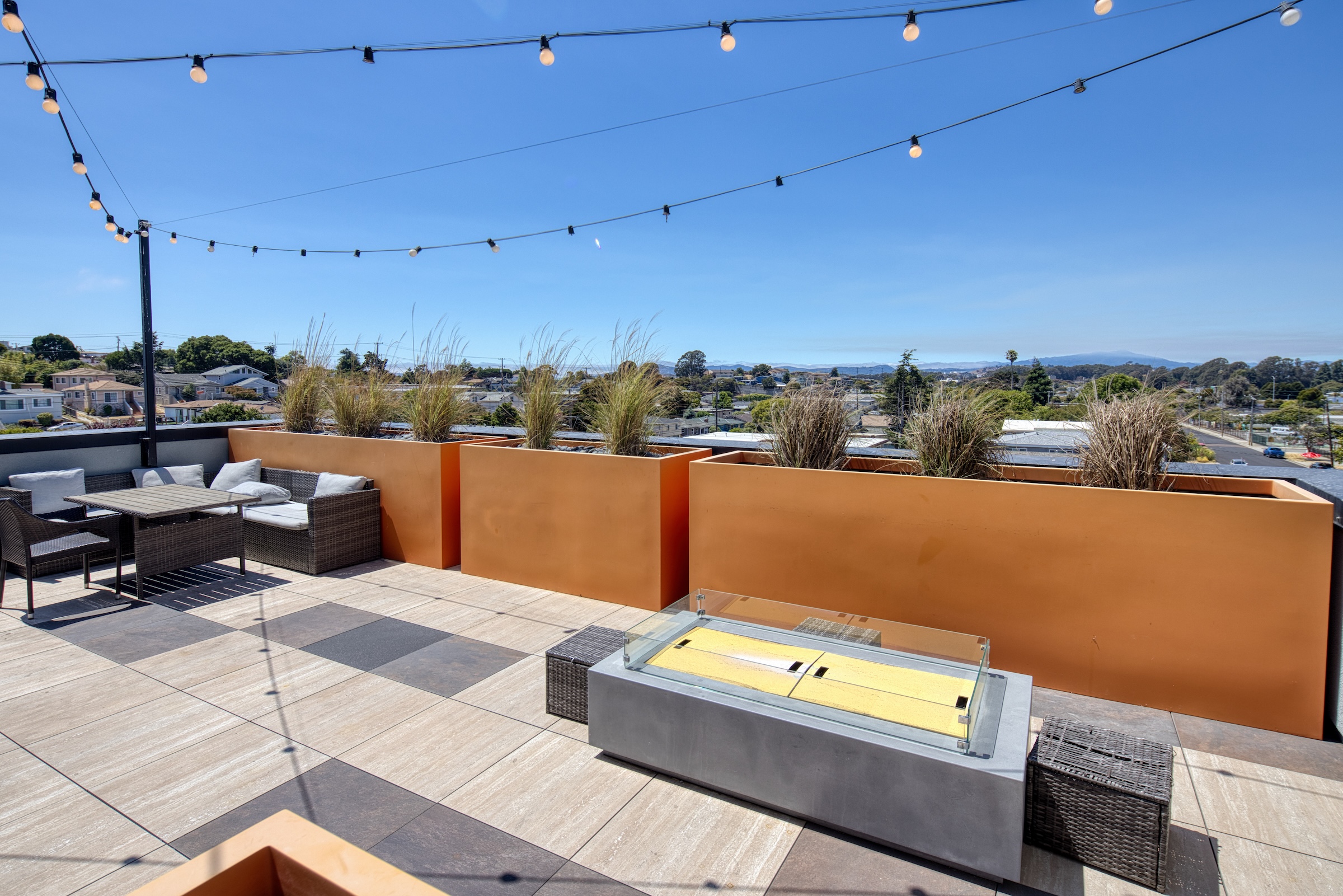 Rendering of rooftop deck area