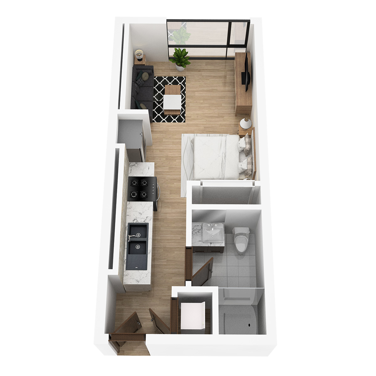 Studio floor plan layout