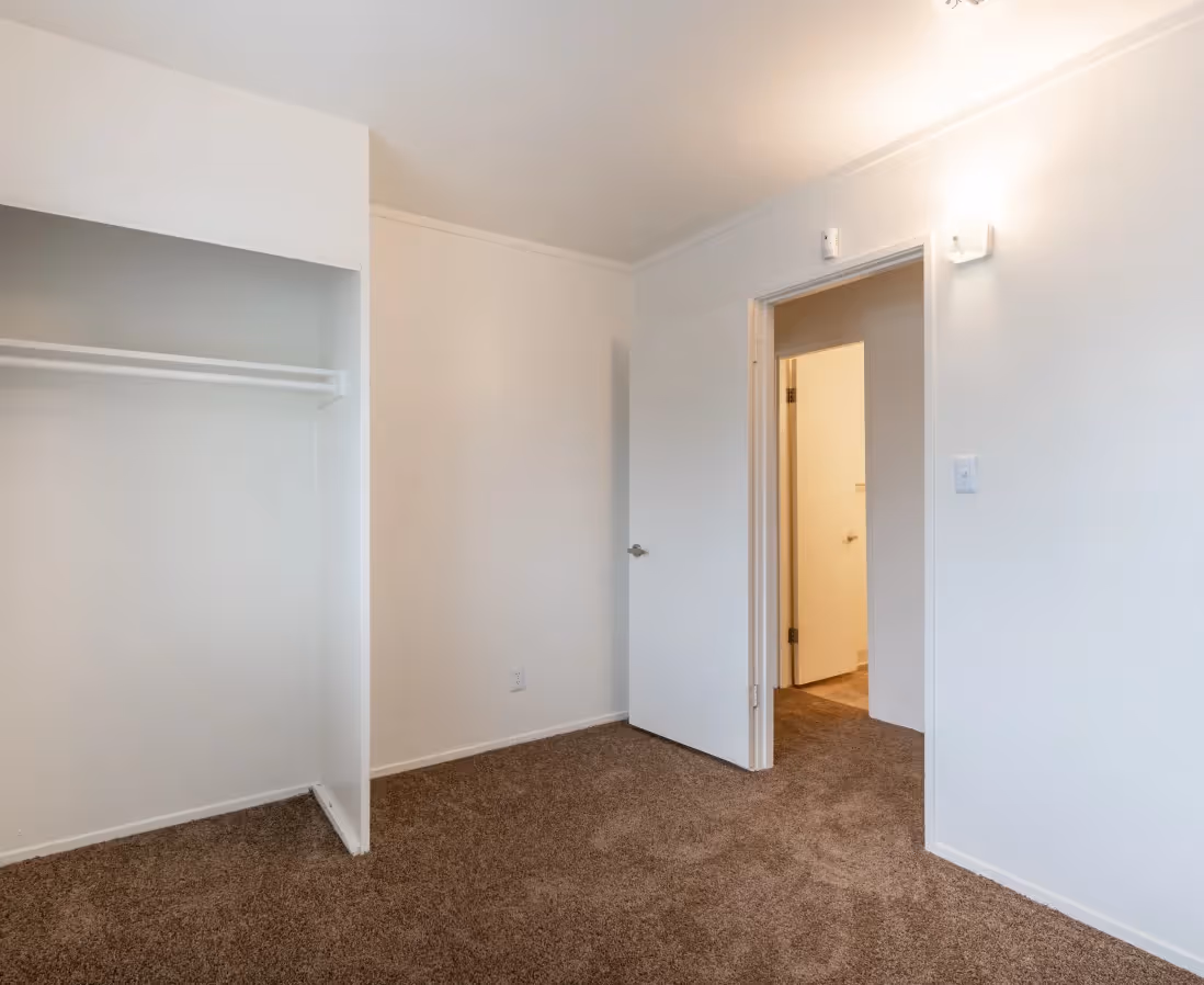 Empty apartment with carpet