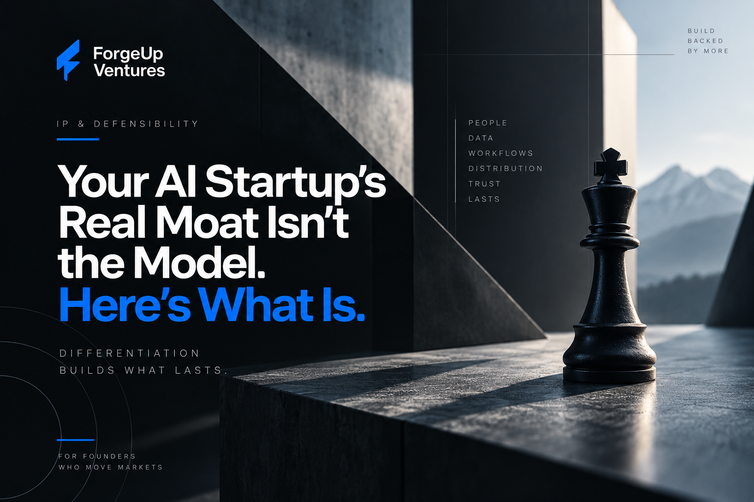 Your AI Startup's Real Moat Isn't the Model. Here's What Is.