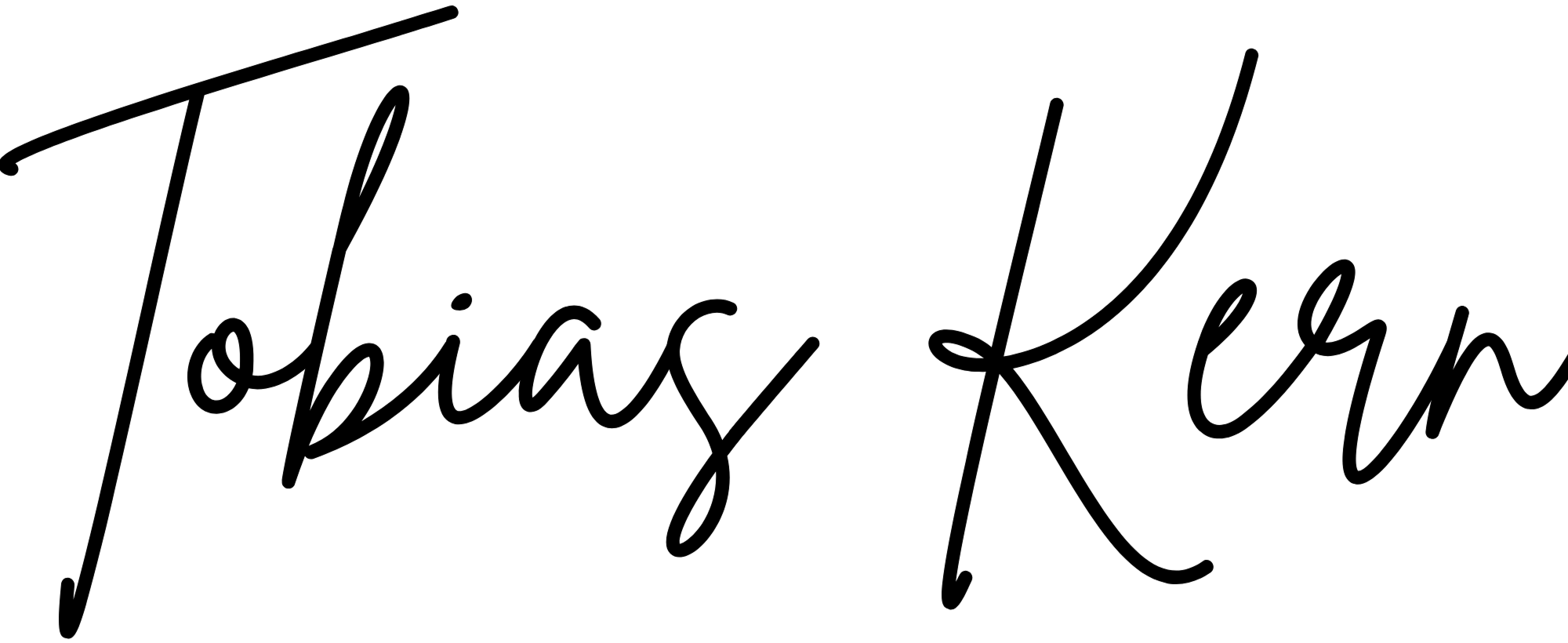 Signature spelling "Tobias Kern"