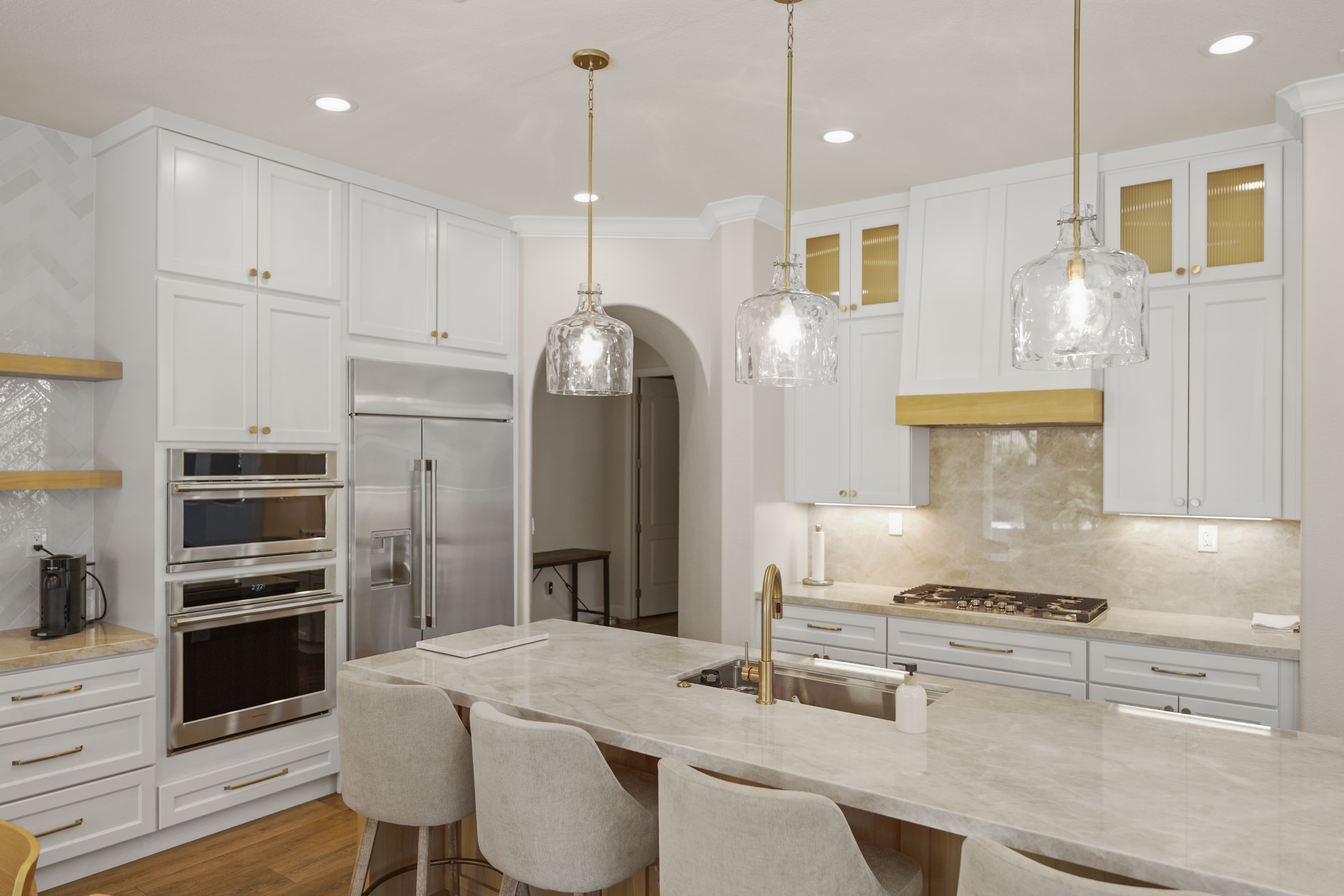 Warm White Kitchen Remodel in Fair Oaks, CA