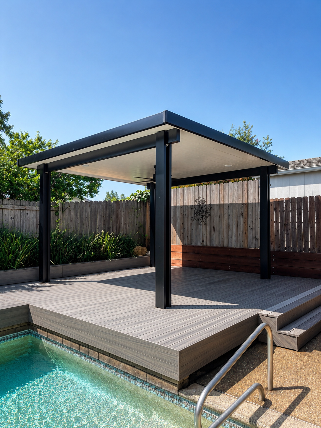 Patio Cover & Poolside Deck in Folsom, CA