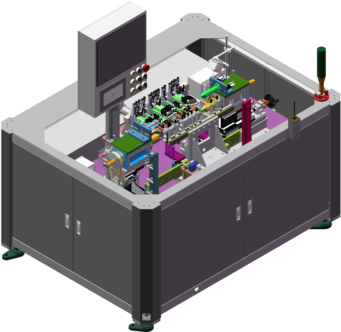 EV motor shaft final inspection machine