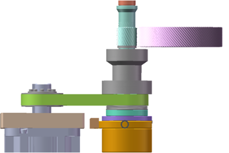 Meshing method for single external gear