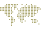 Stylized world map made of yellow dots on a black background.