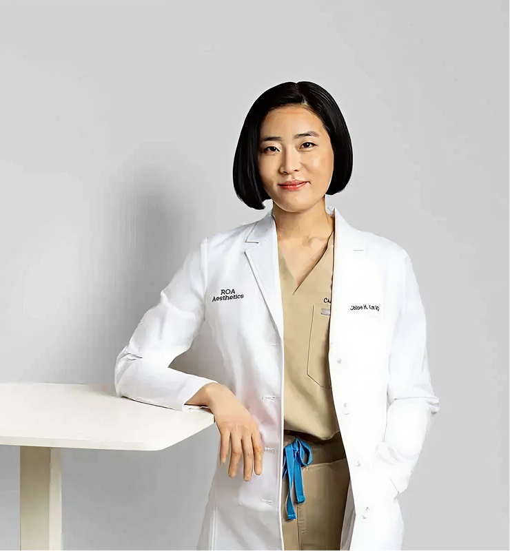 ROA Clinic physician in white coat