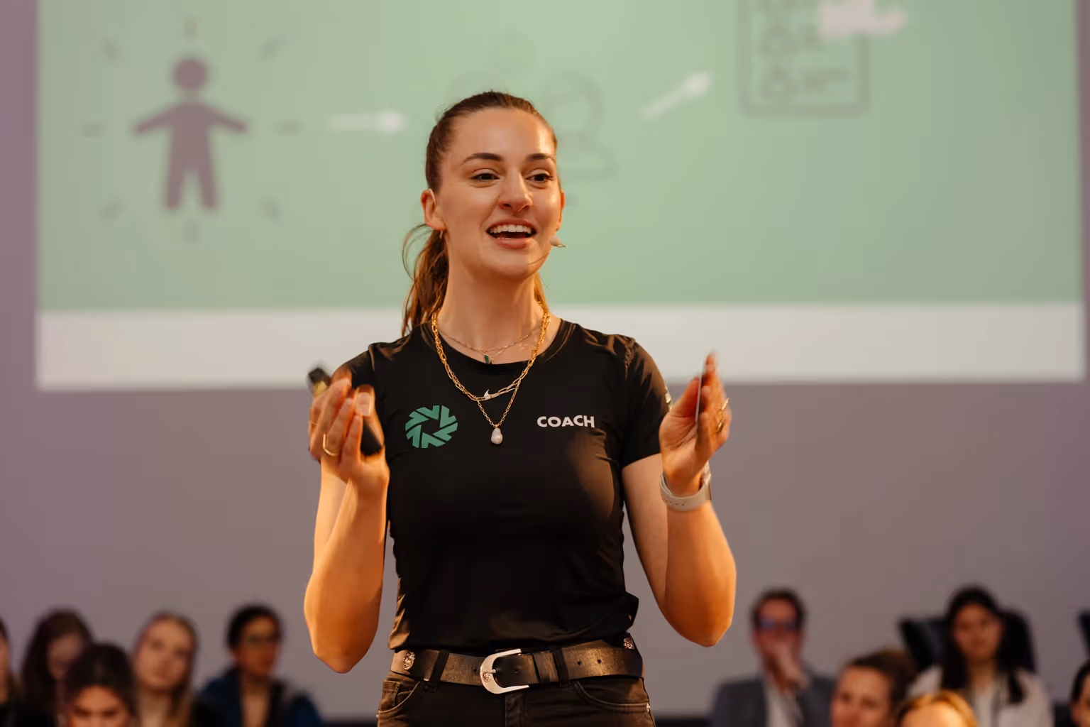 Paula Menninghaus während ihrer Networking Keynote