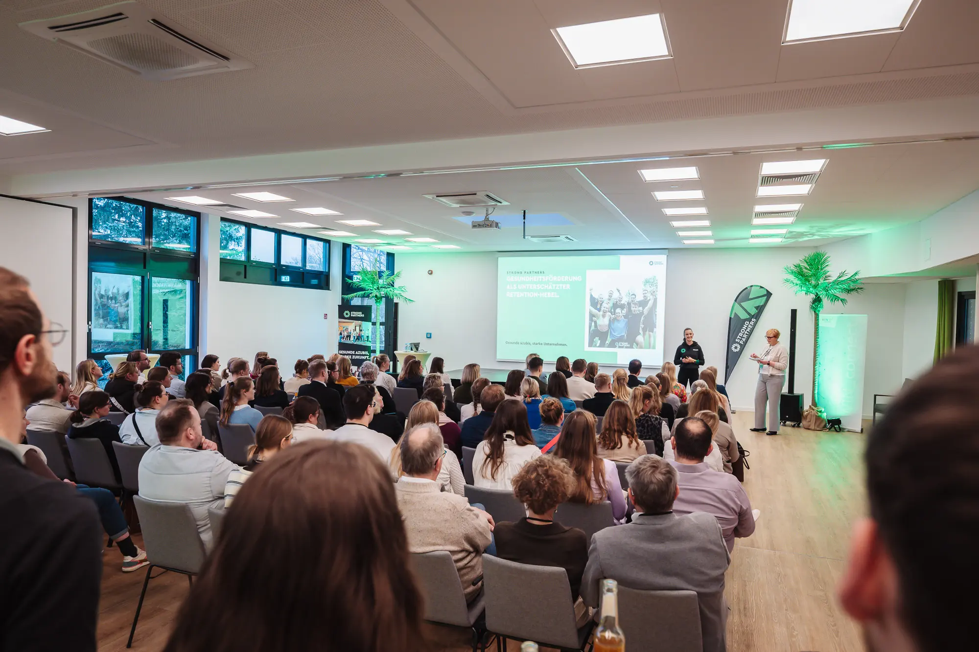 Auftakt einer Gesundheitswoche im Unternehmen mit Keynote vor der gesamten Belegschaft