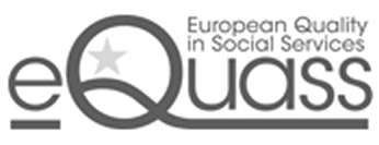 Logo for European Quality in Social Services (Equass) with a star inside the letter Q.
