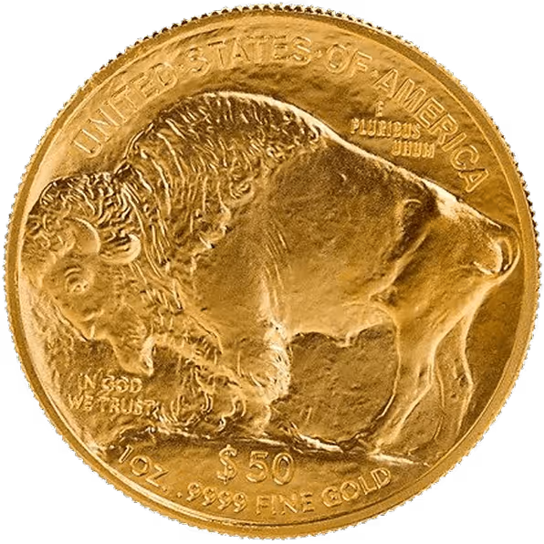 Gold coin with Liberty figure and eagle