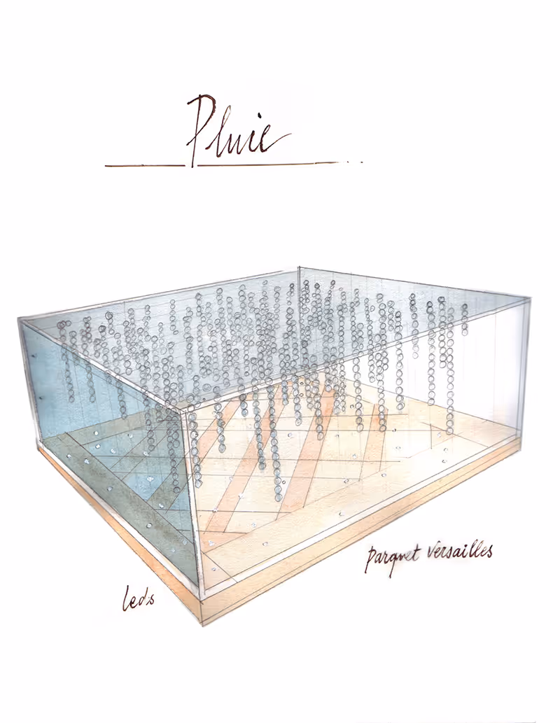 Pluie - coffee table