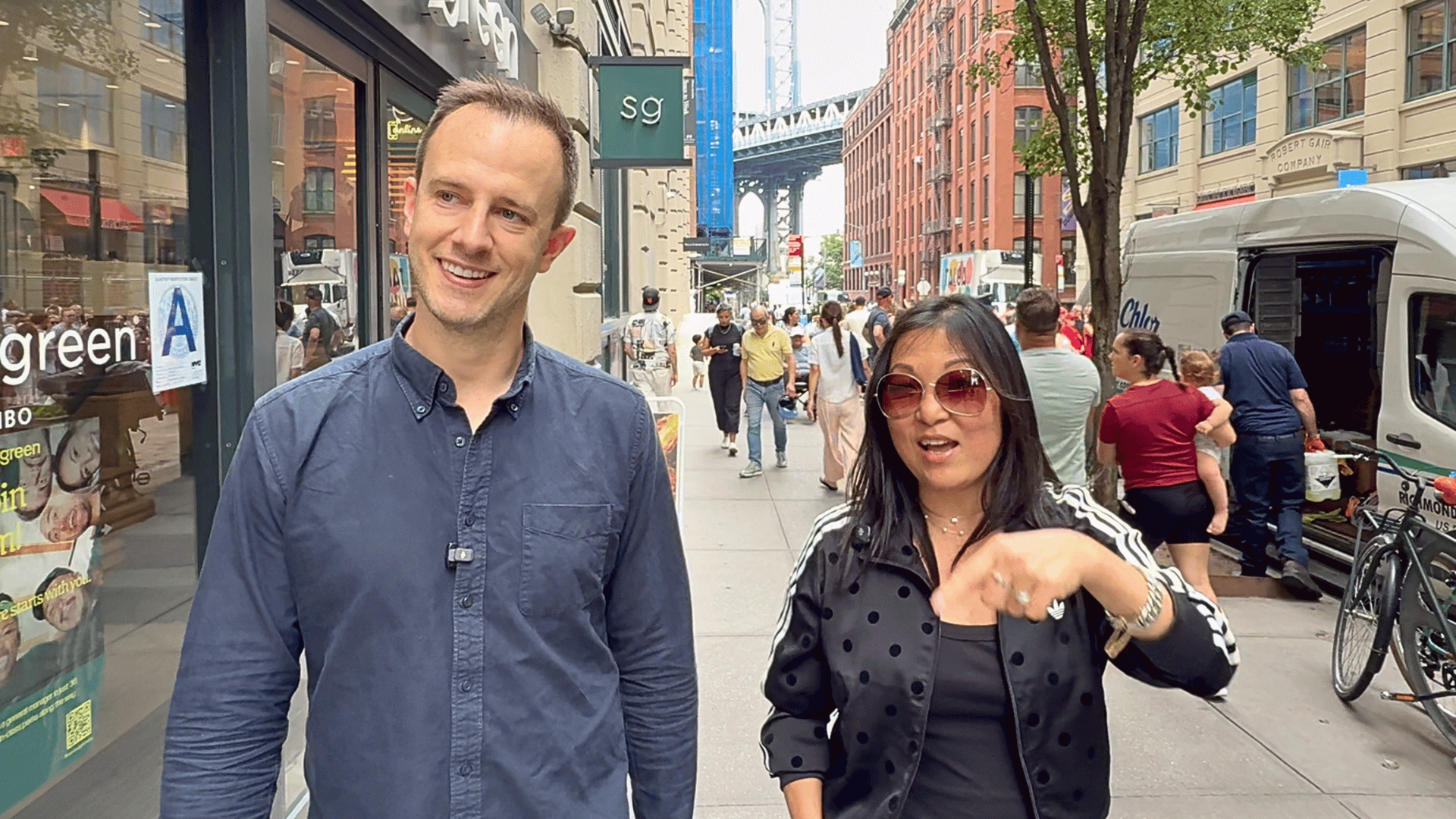 Jason Manningham with Sam Choi of Manual Labor Studio in DUMBO, Brooklyn.