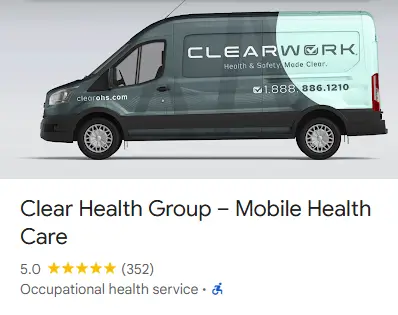 Five-star Google reviews for Clear Work in British Columbia