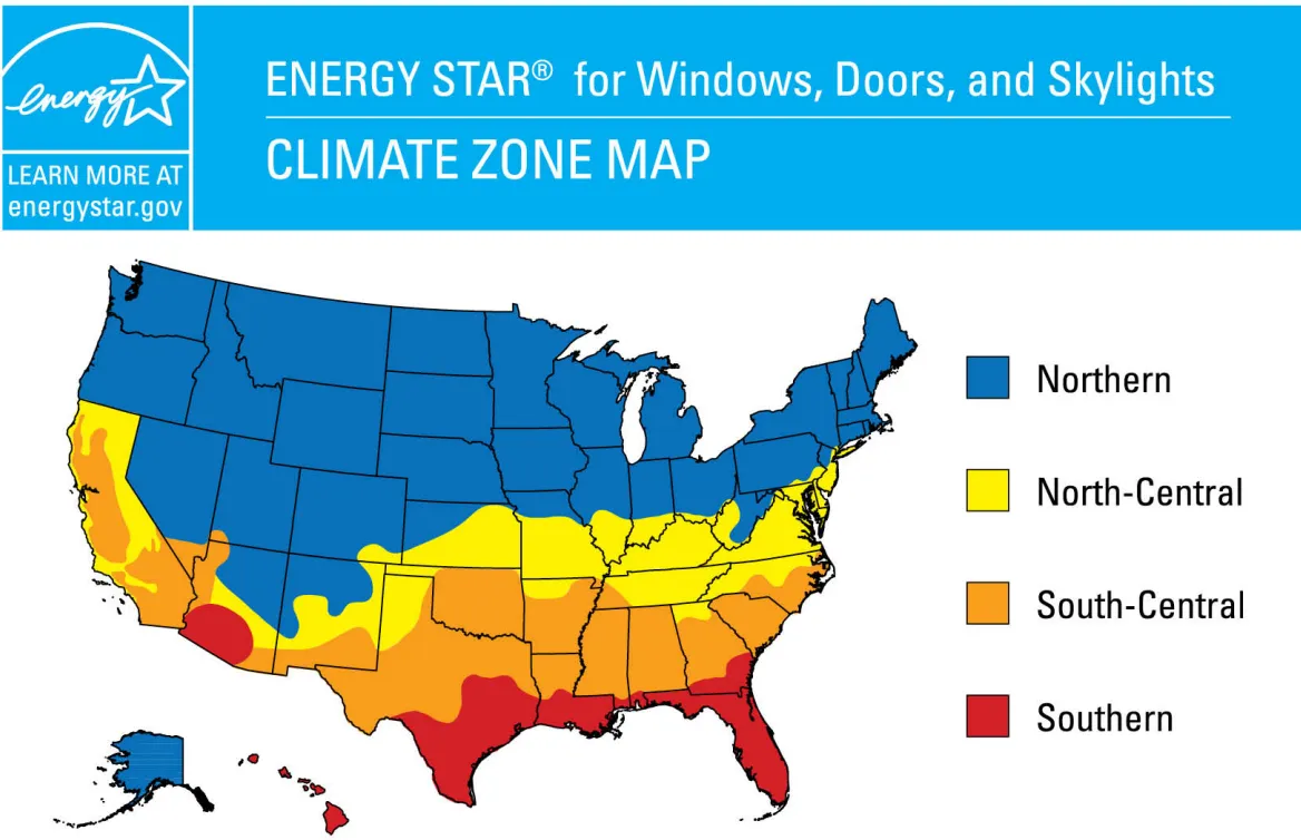 Energy star climate zone map