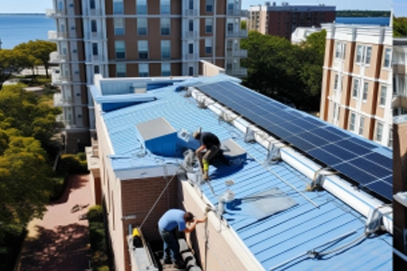 Commercial roofing project for an assisted living home