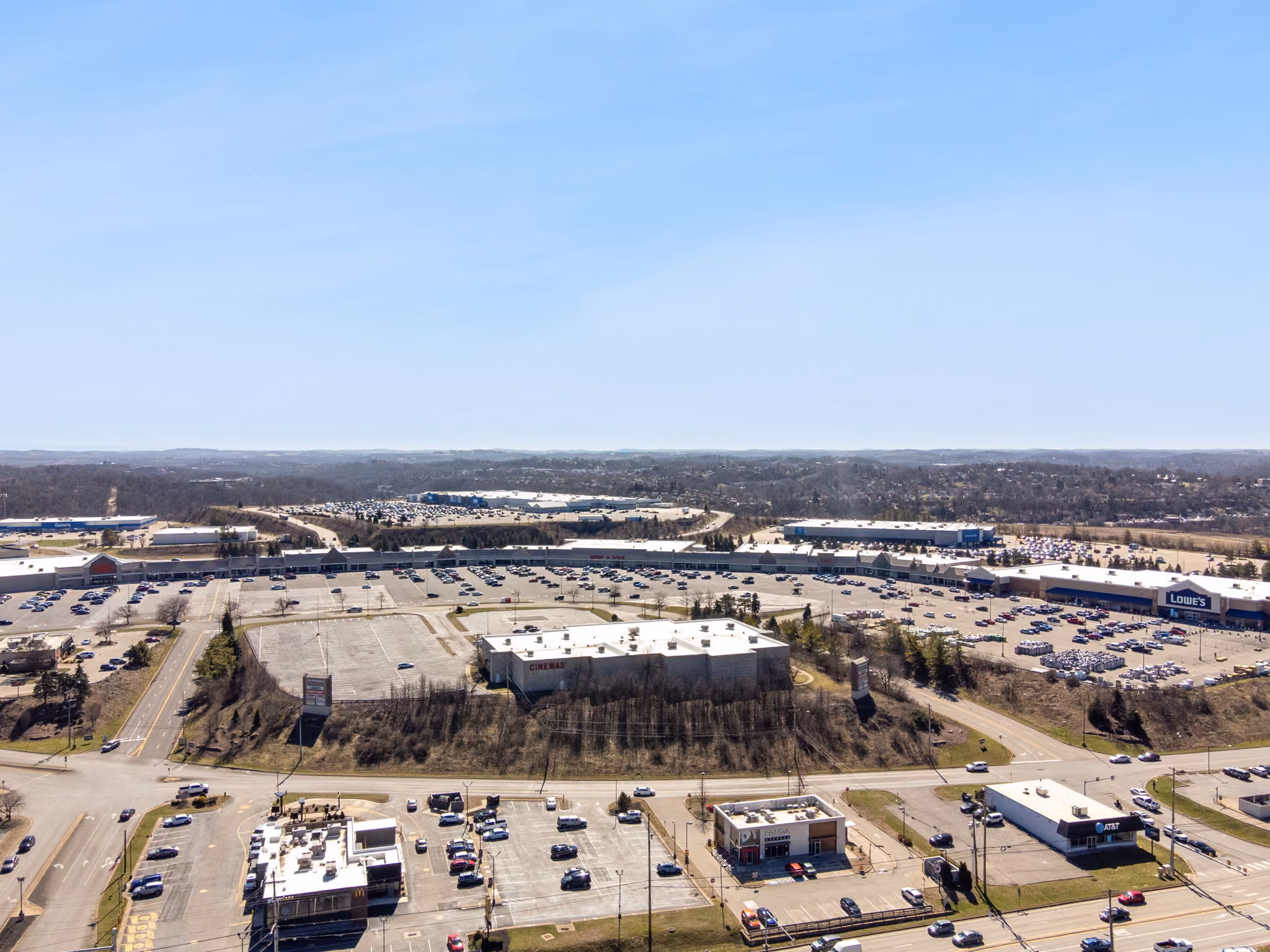 Marketplace at Mountain View shopping center merchants aerial photo