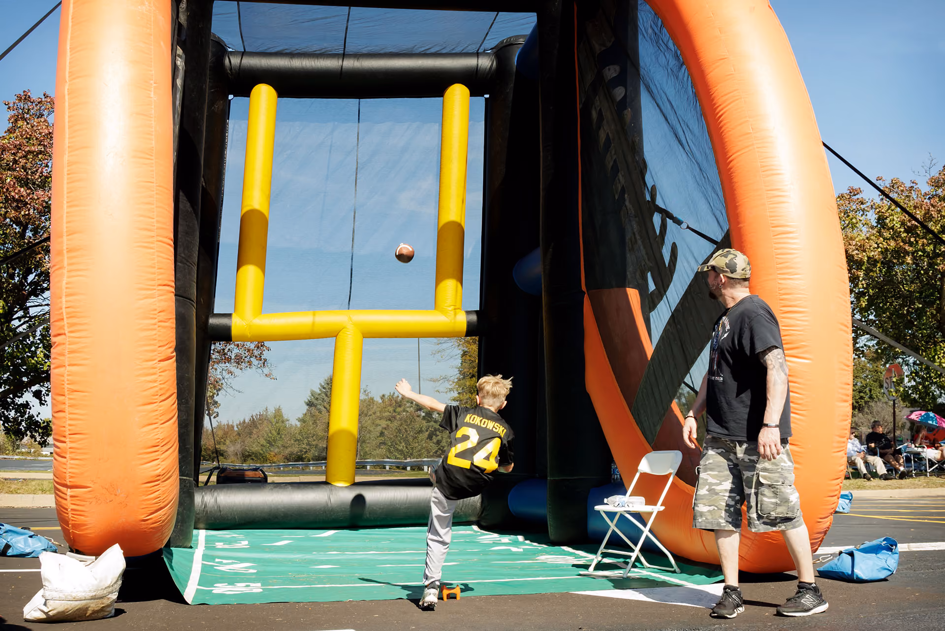 Marketplace at Mountain View community events family fun bouncy castle