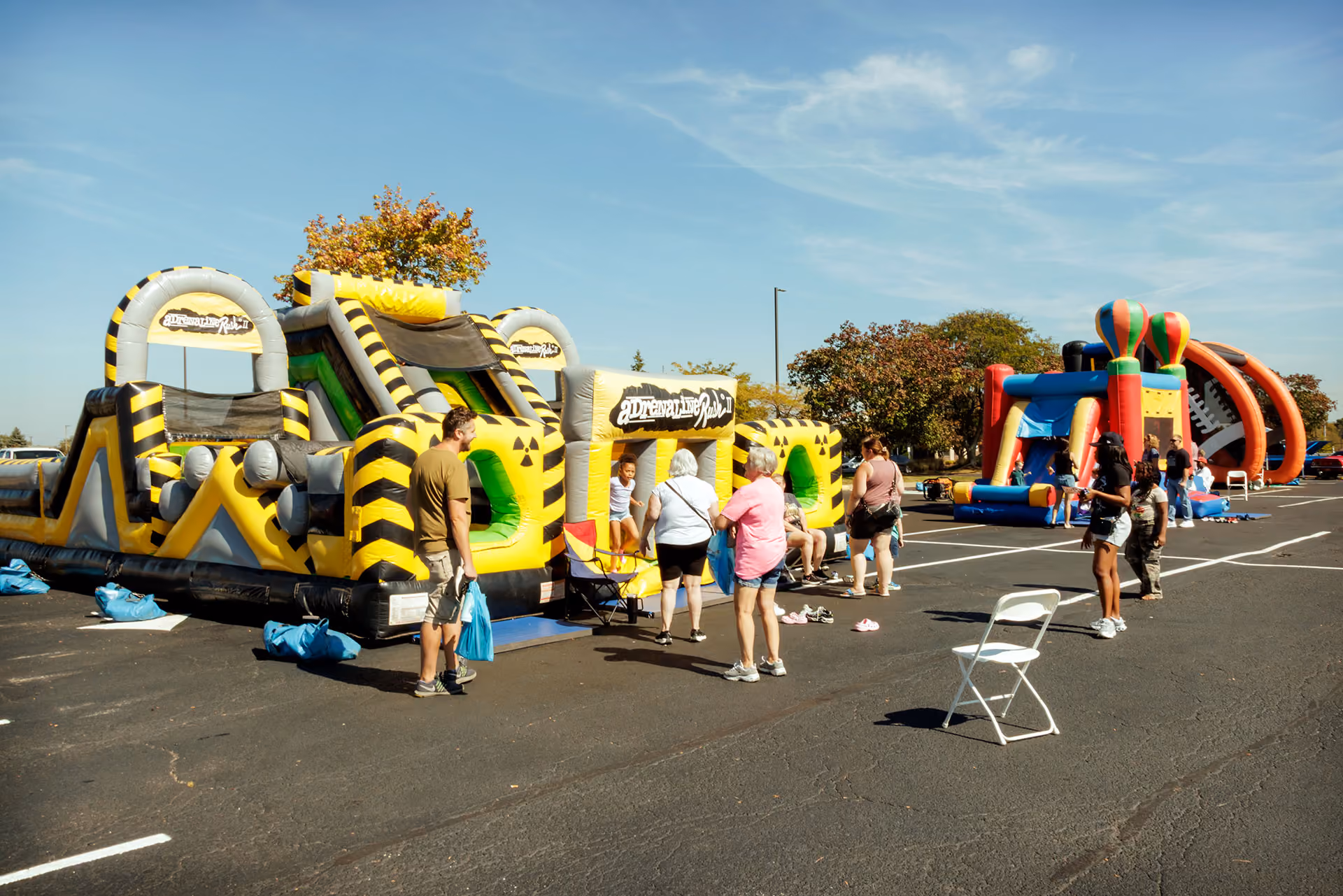 Marketplace at Mountain View community events family fun bouncy castles