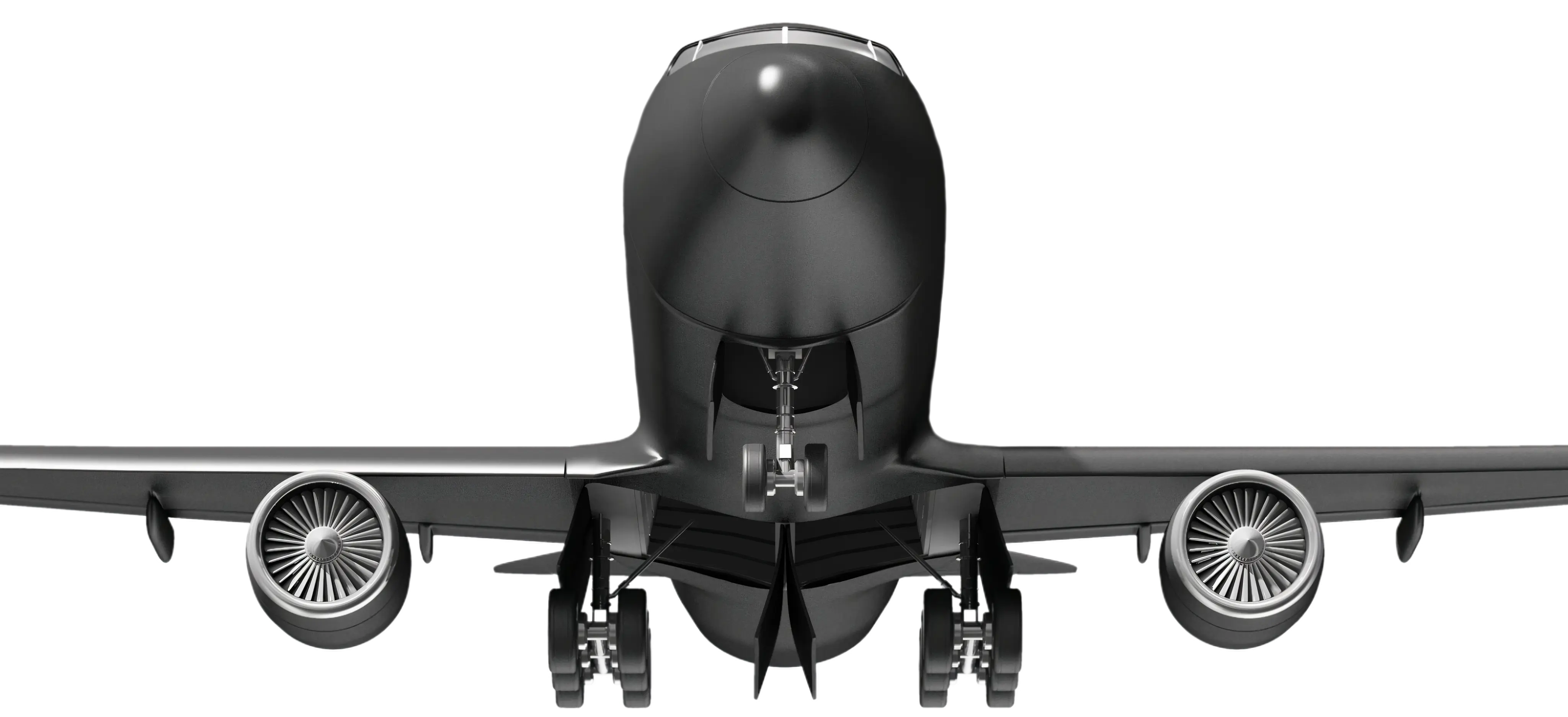 A black and white image of a jet engine.