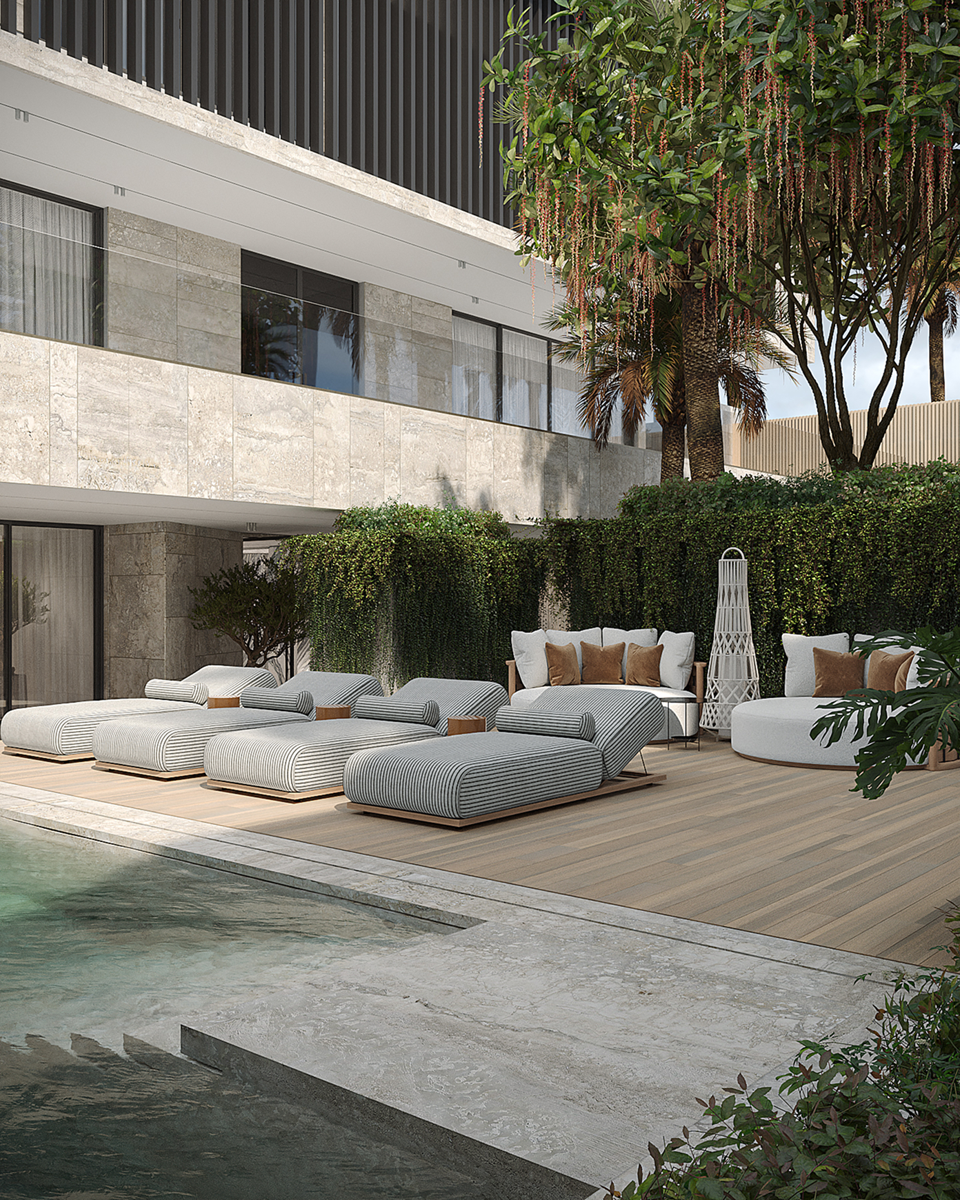 Oasis Spa exterior architectural visualization