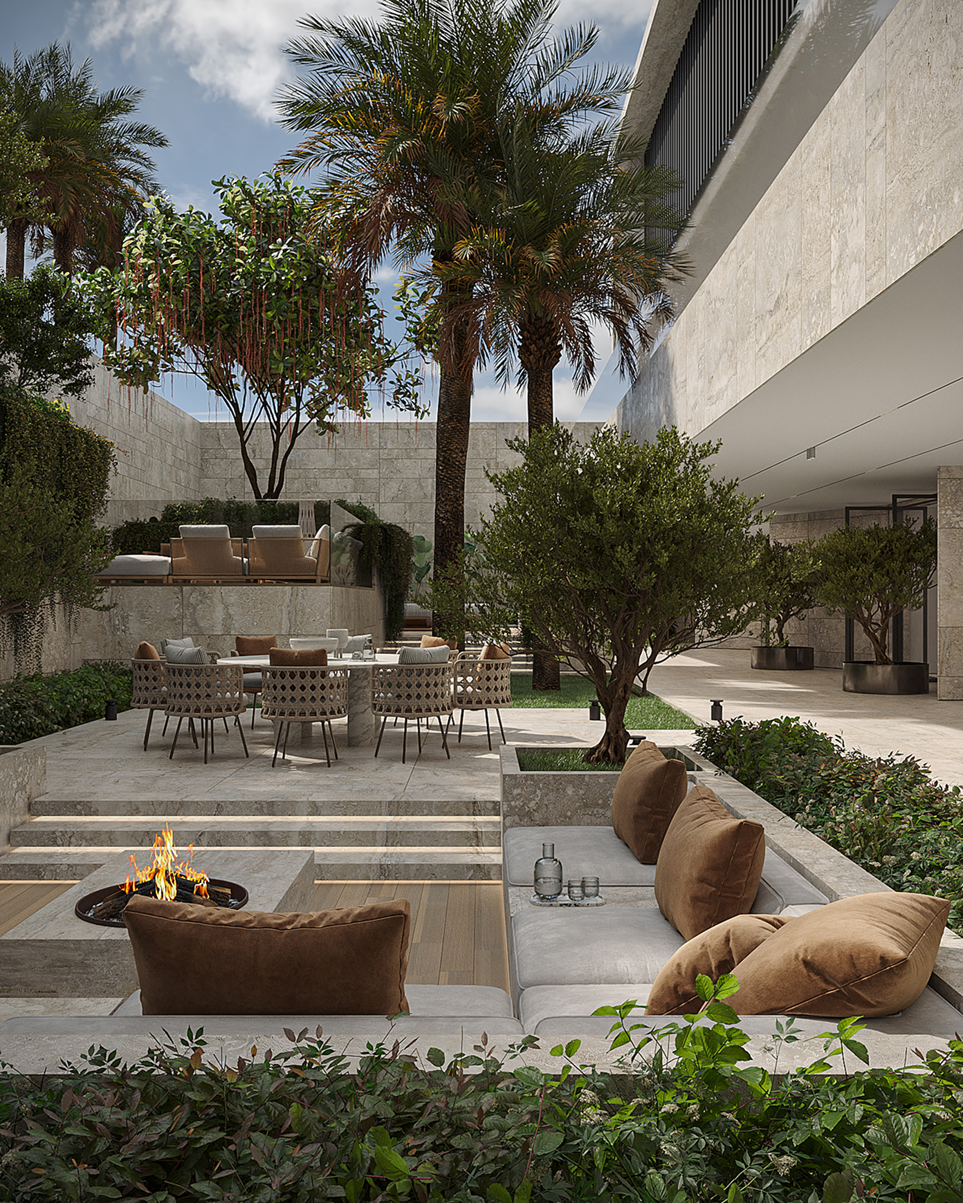Oasis Spa exterior architectural visualization