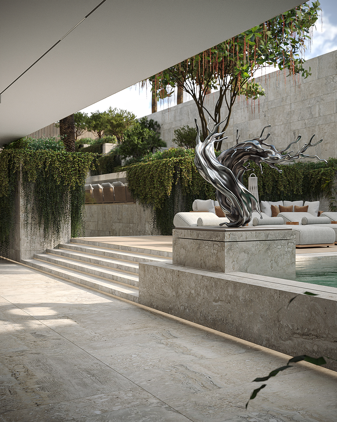 Oasis Spa exterior architectural visualization