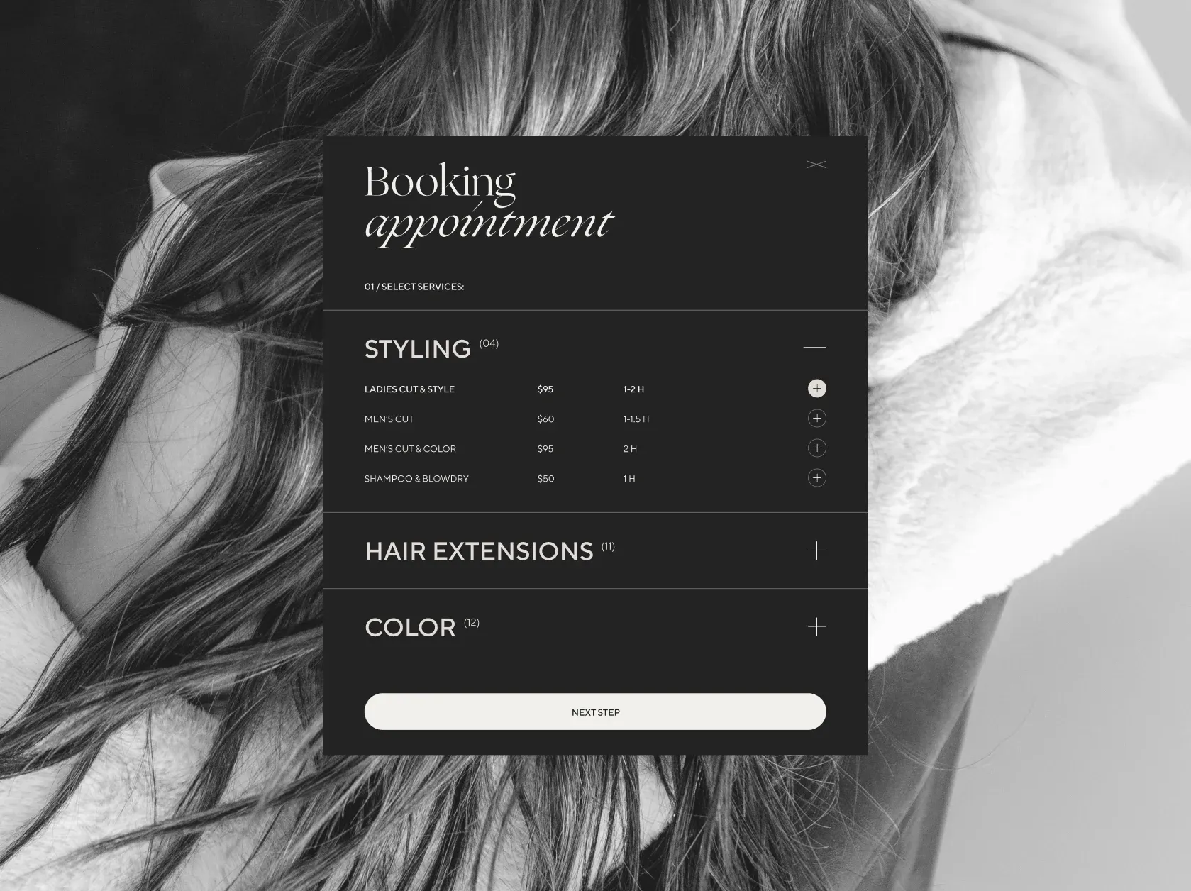 Feulard salon interior visualization