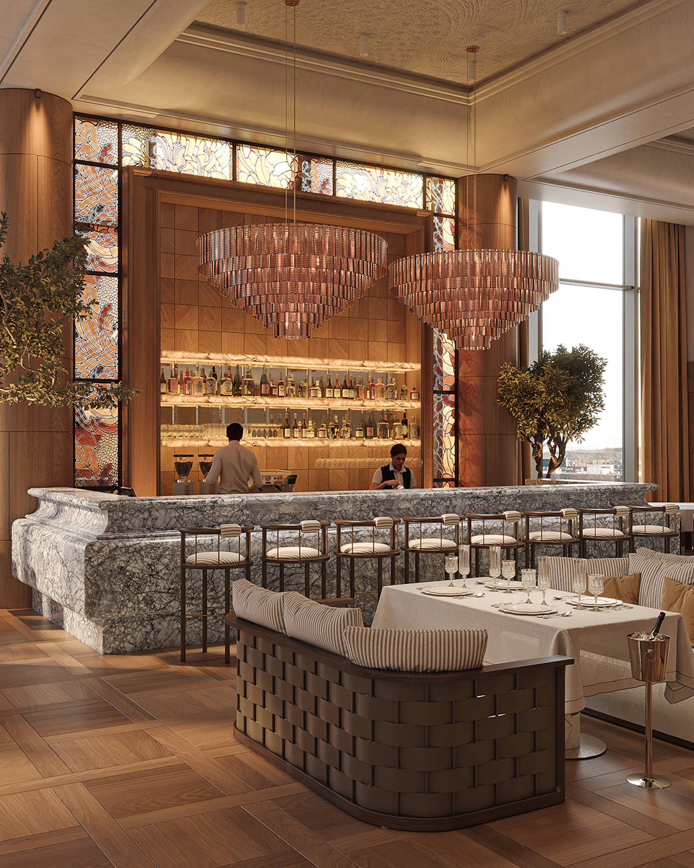 Alto Rooftop rooftop hospitality visualization