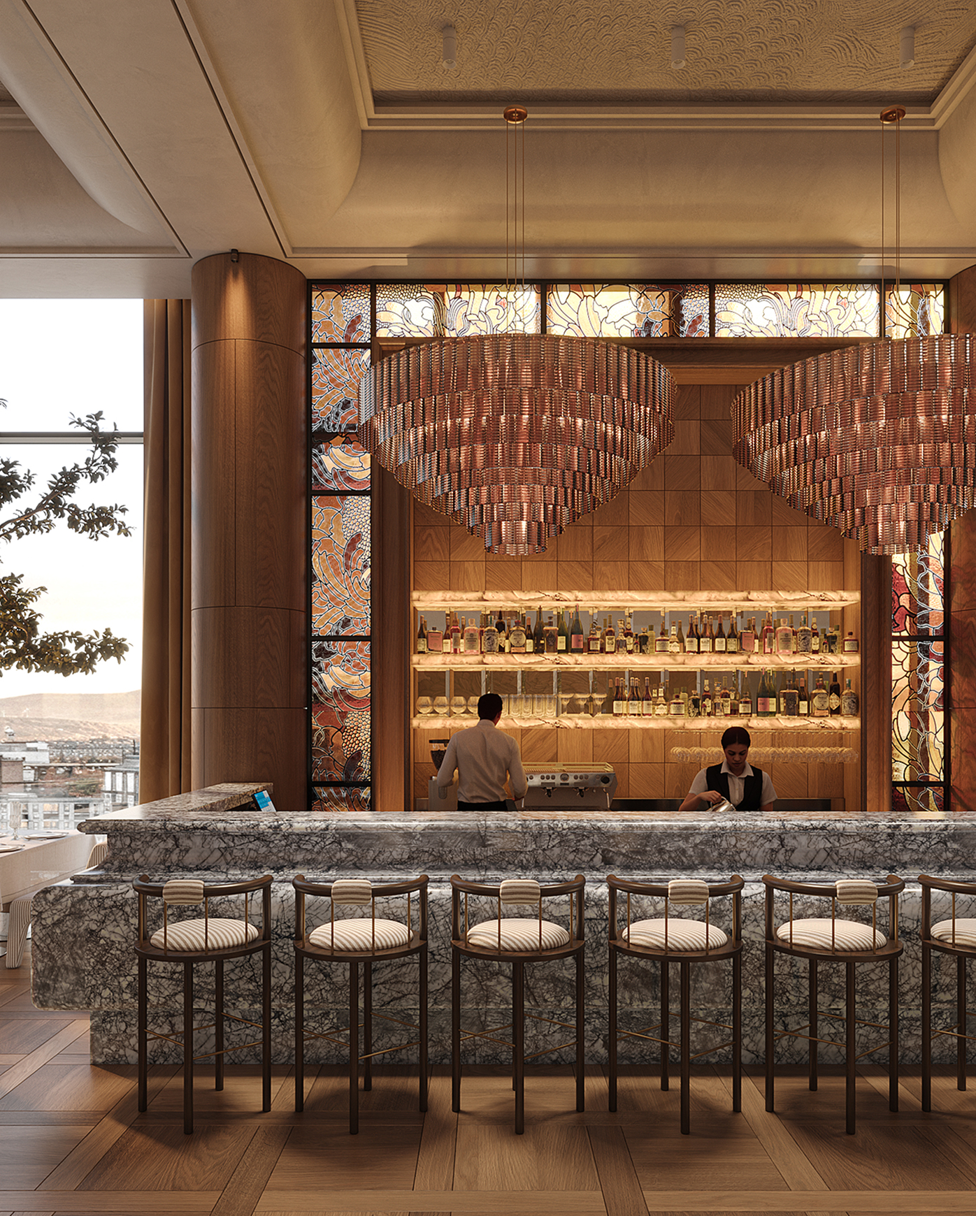 Alto Rooftop rooftop hospitality visualization