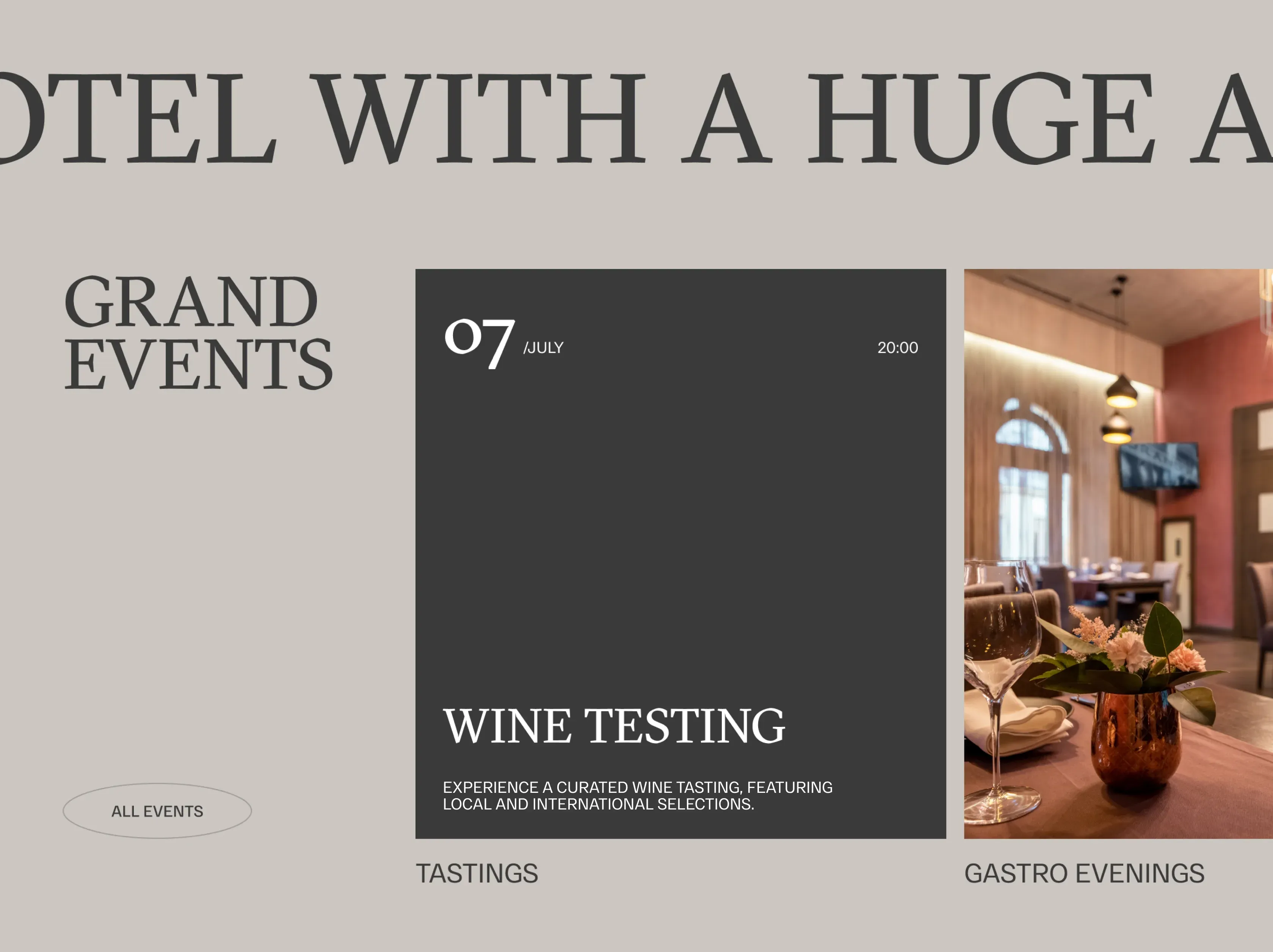 The Grand Hotel project visualization