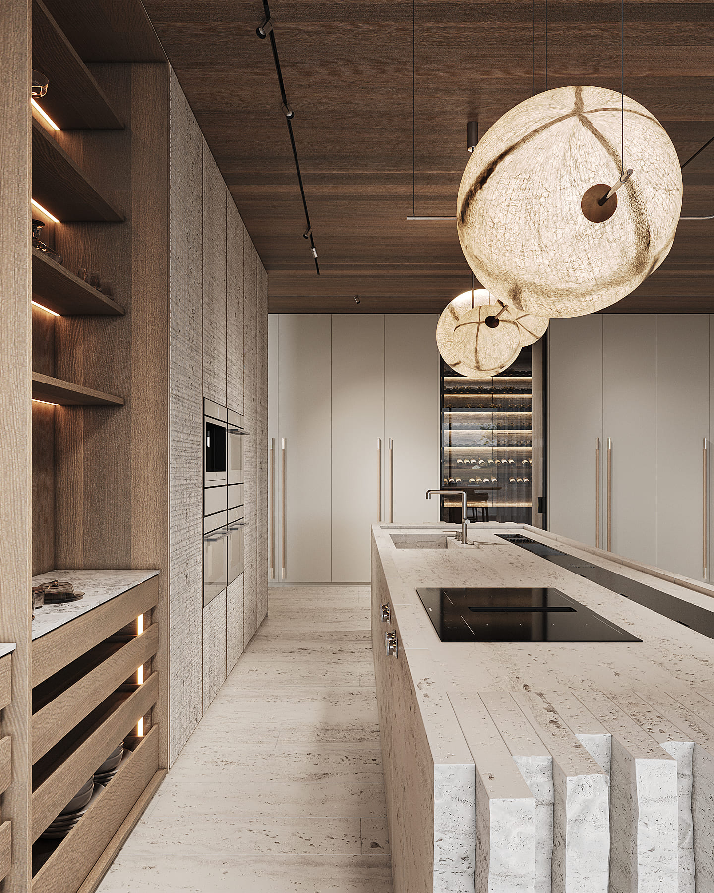 The Grove kitchen interior visualization