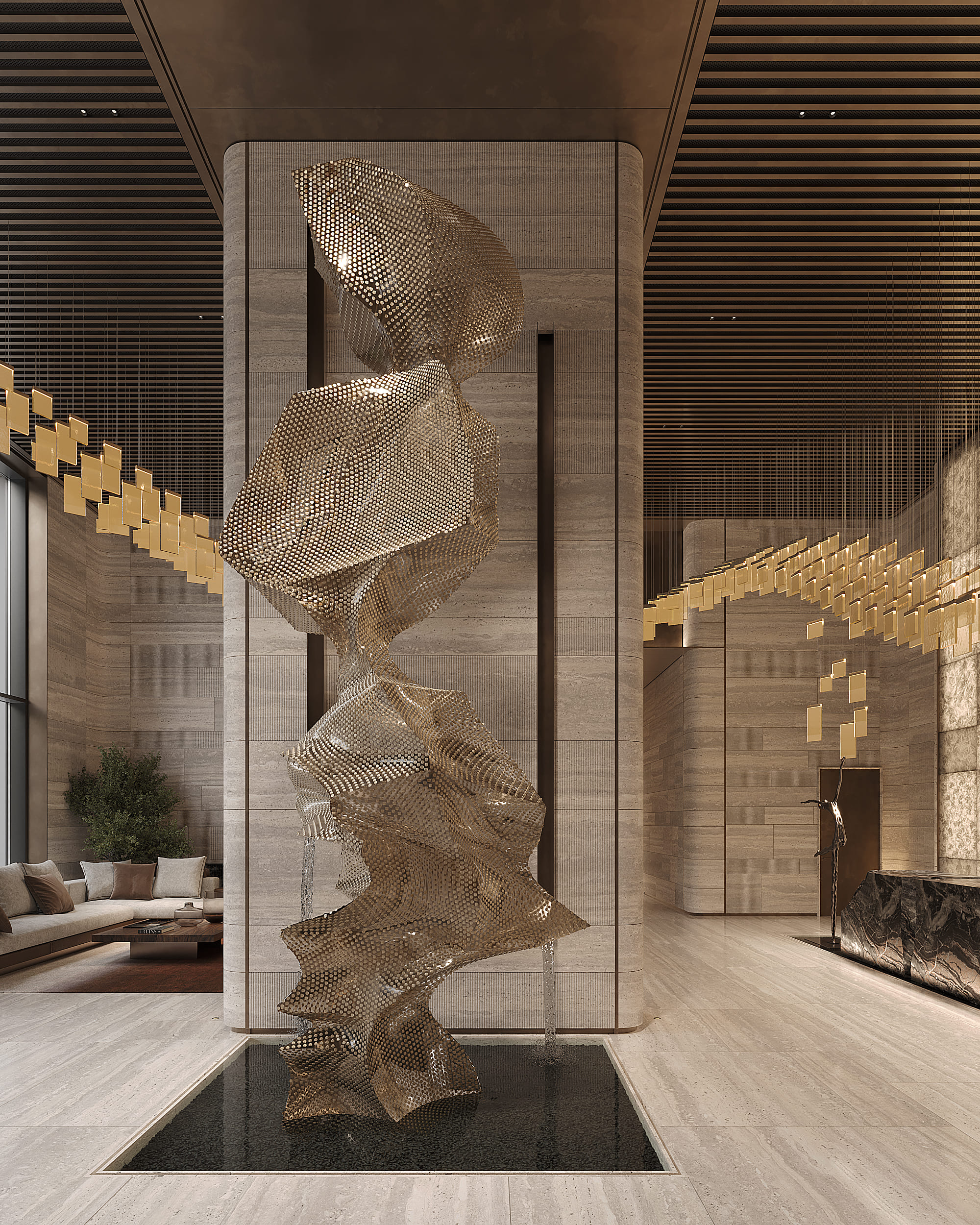 The One by DIM lobby interior visualization