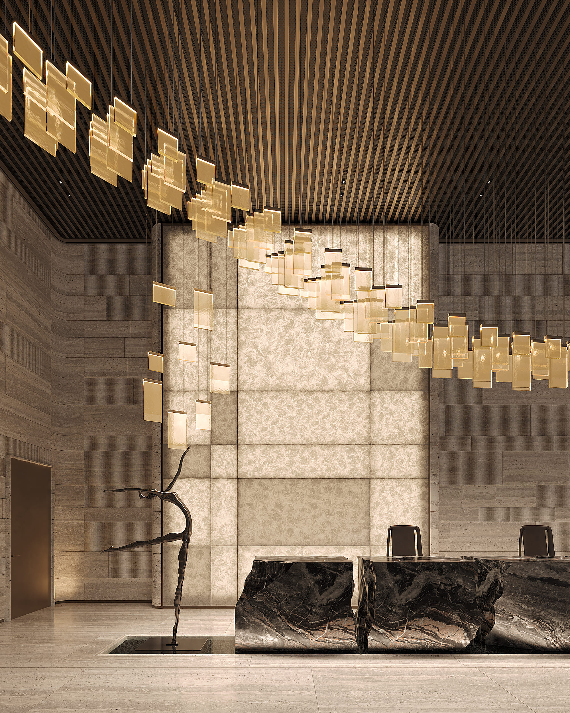 The One by DIM lobby interior visualization
