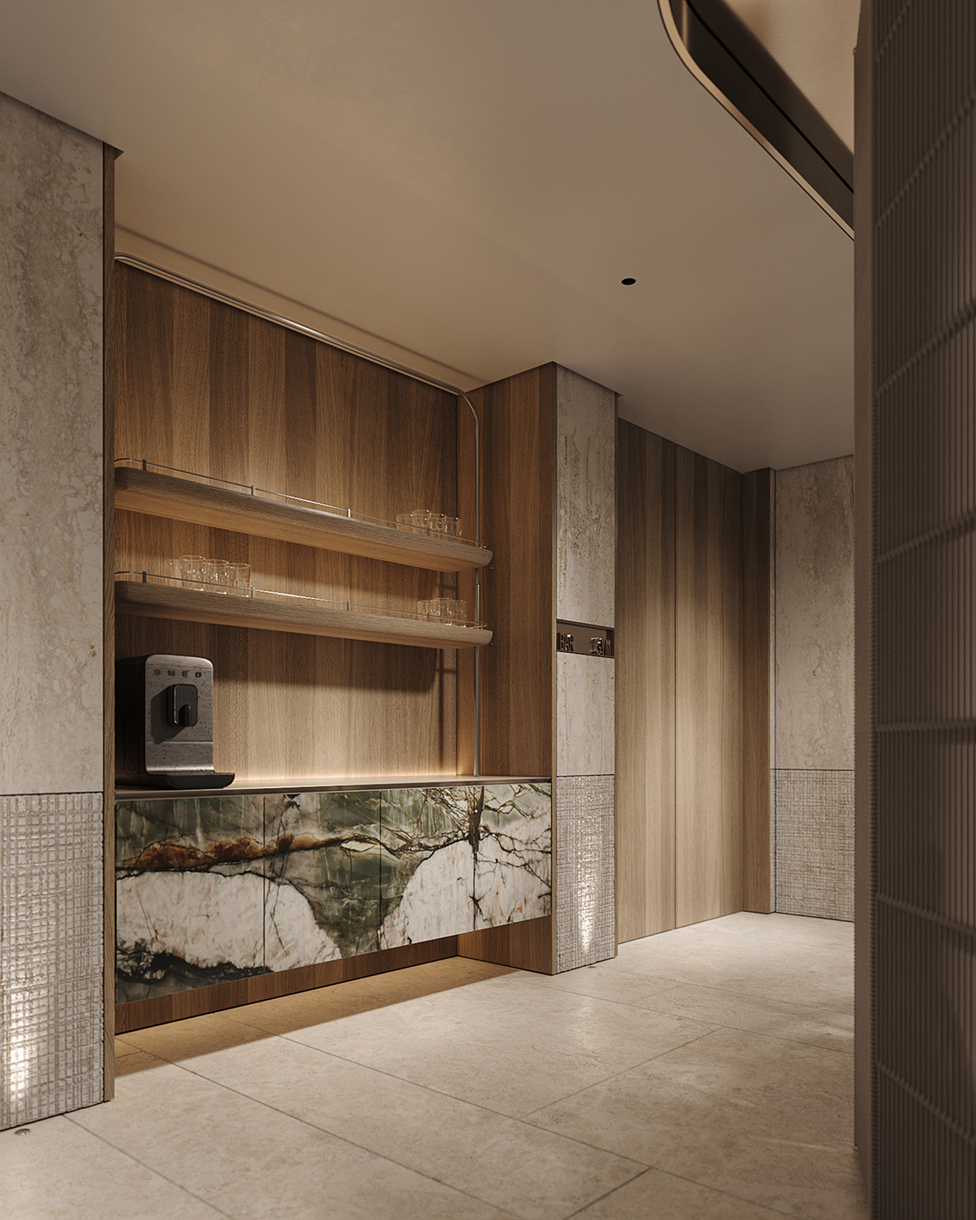 The One by DIM lobby and spa visualization