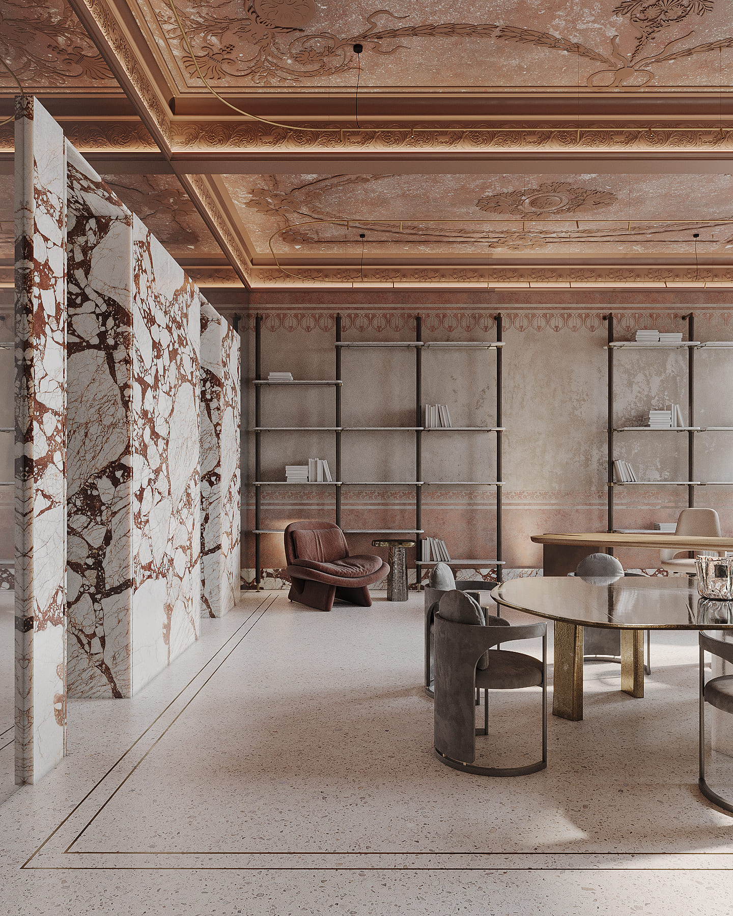 Serpent House office interior visualization