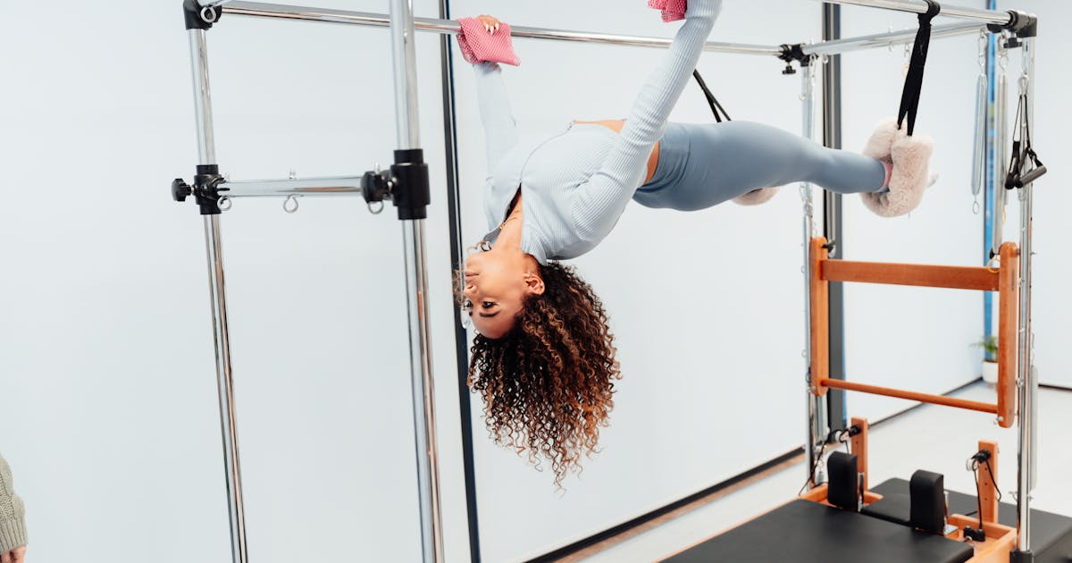 Woman doing pilates