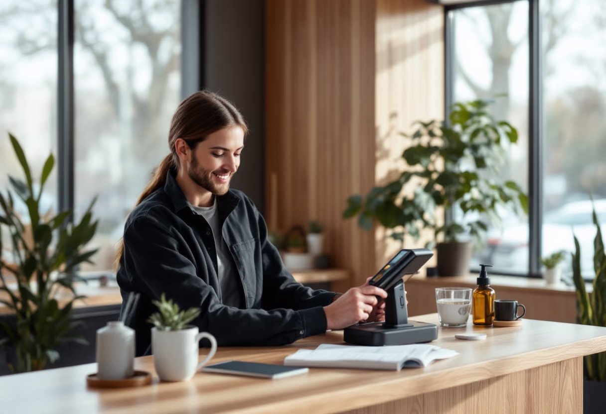 image of staff consulting a customer in an automotive service
